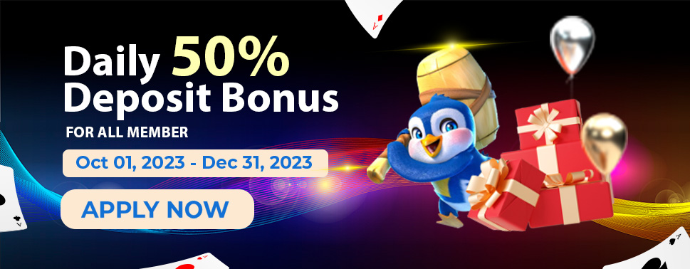 Daily 50% Deposit Bonus - 777color 6 Daily 50% Deposit Bonus 777color