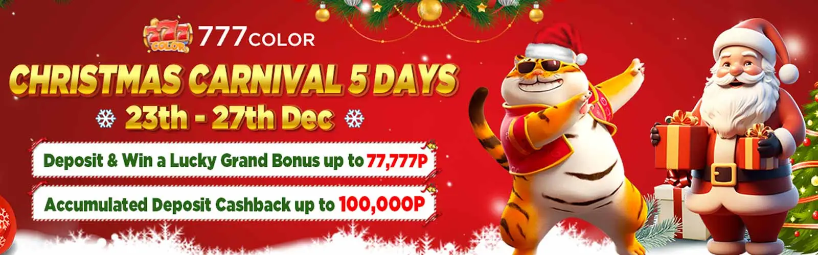 777color 1 Chrismas carnival 5 day 23th 27th December